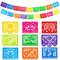 2-Pack 36FT Cinco de Mayo Mexican Fiesta Banner Set – Papel Picado Style Hanging Decorations for Día de los Muertos, Birthday, Wedding & Party Supplies